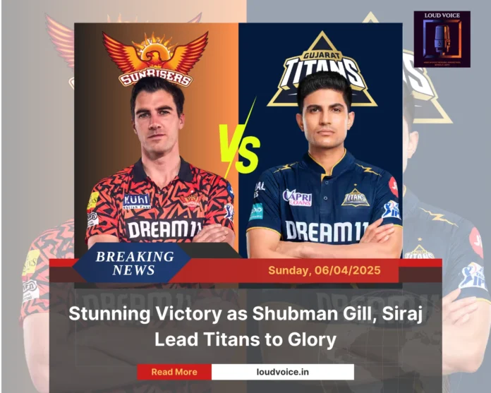 IPL 2025 Match 20 SRH vs GT