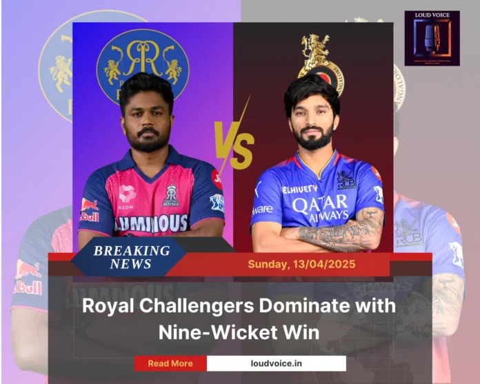 IPL 2025 Match 28 RR vs RCB