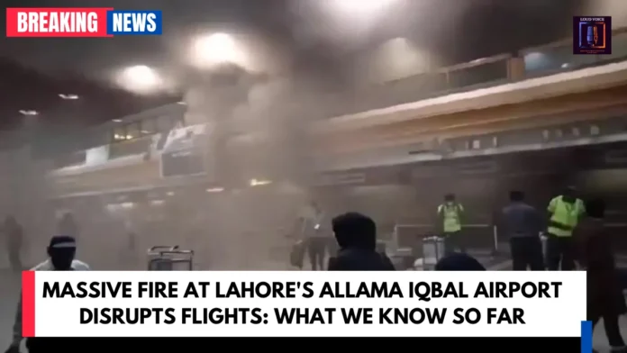 Massive Fire at Lahore's Allama Iqbal Airport