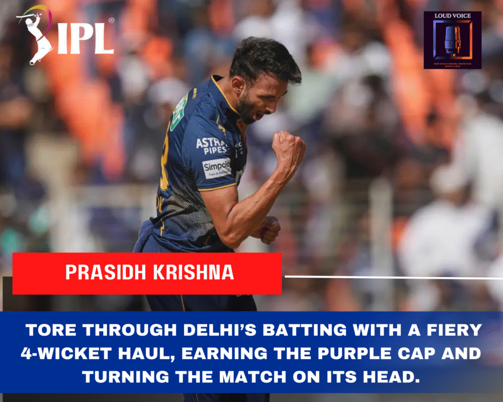 IPL 2025 Match 35 GT vs DC: Gujarat Titans Seized Top Spot After Thrilling Last-Over Win Against Delhi Capitals 2 Prasidh Krishna