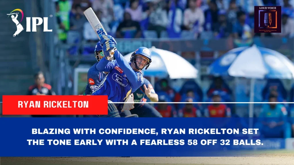 IPL 2025 Match 45 MI vs LSG: Mumbai Indians Crush Lucknow Super Giants by 54 Runs to Secure Fifth Consecutive Win 1 Ryan Rickelton