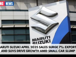 Maruti Suzuki April 2025 Sales