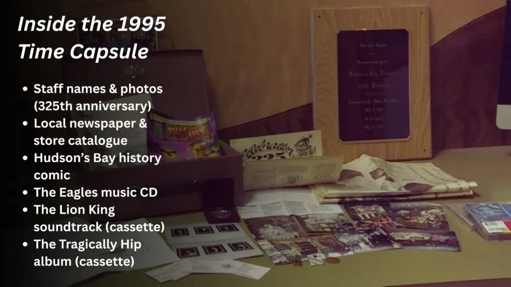 Lost St. Albert Time Capsule Reveals Hidden 1990s Treasure That Connects Generations 1 Inside the 1995 Time Capsule