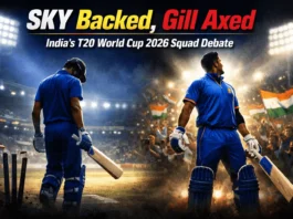 SKY Backed, Gill Axed: India’s T20 World Cup 2026 Squad Sparks Big Debate Over Form and Favouritism India's T20 World Cup 2026 Squad