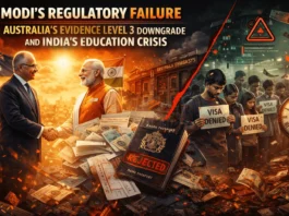 Modi’s Regulatory Failure: Australia’s Evidence Level 3 Downgrade and India’s Mounting Education Crisis Evidence Level 3