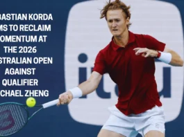 Sebastian Korda Aims to Reclaim Momentum at the 2026 Australian Open Against Qualifier Michael Zheng Korda