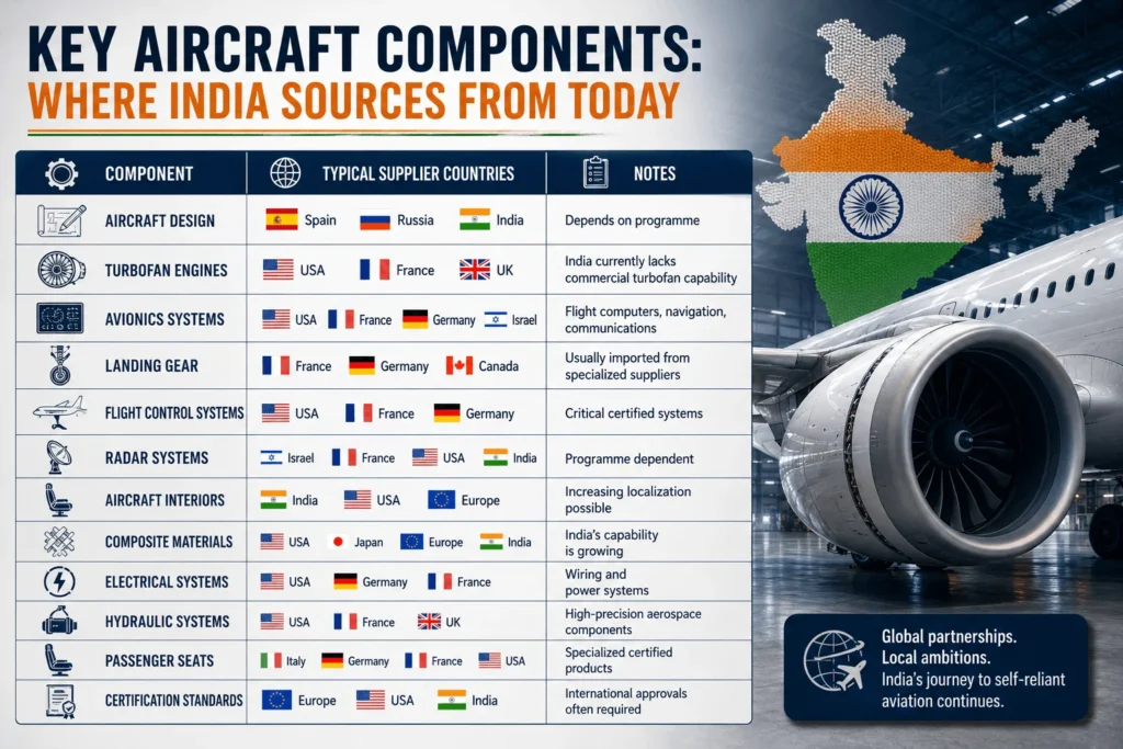 India's Passenger Aircraft Dream table